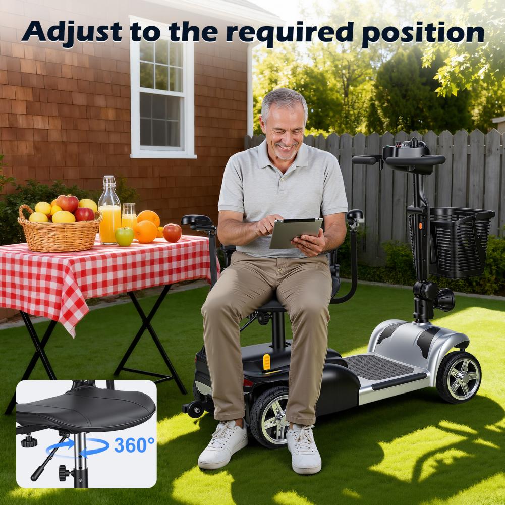 Electric Scooter Adults - Scooter de mobilité avec éclairage LED,